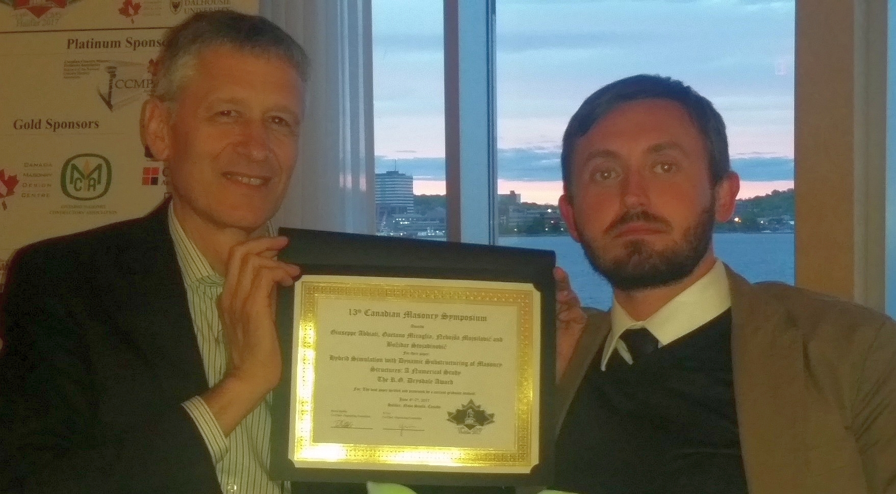 Dr. Mojsilovic and Dr. Abbiati after the award ceremony