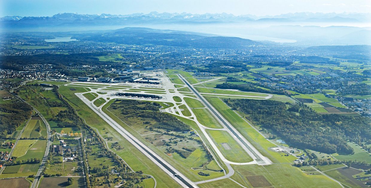 Tracks system at the Zurich airport (© Zurich Airport AG)